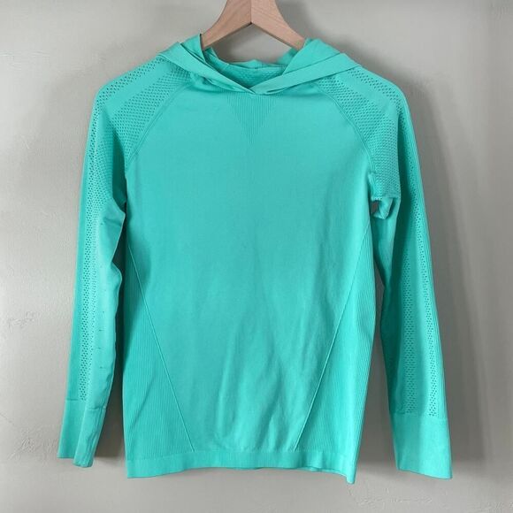 Zyia Active Peak Performance Fitted Hoodie Mint Green - Size: Small - Picture 1 of 5